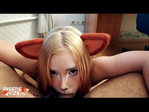 ❤️ Kitsune waxay liqaysaa dick oo afkeeda ku dhufatey ️❌ Porno Guri ﹏